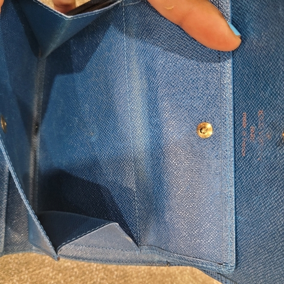 🔹️ LOUIS VUITTON🔹️ Saint Jacques blue tote bag and matching wallet + COA ✨️💙 - Picture 5 of 14